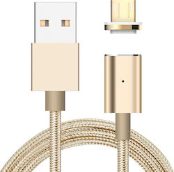 Diamandino DM9087465_7FE0 Magnetic USB 2.0 σε micro USB 1m Χρυσό