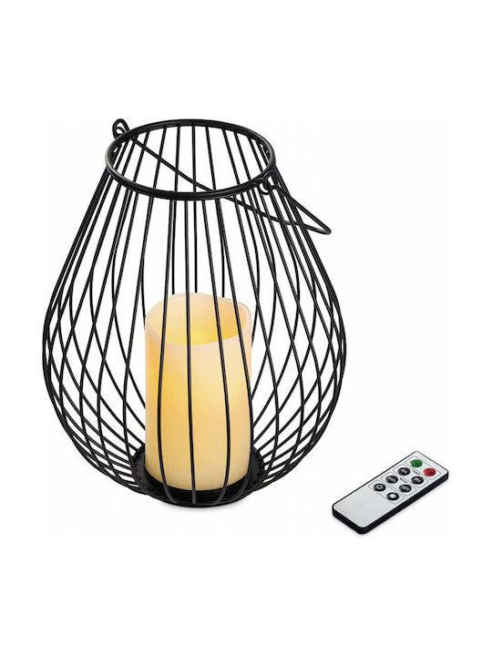 Navaris Dekorative Lampe Wachs-Politur LED Batterie Schwarz