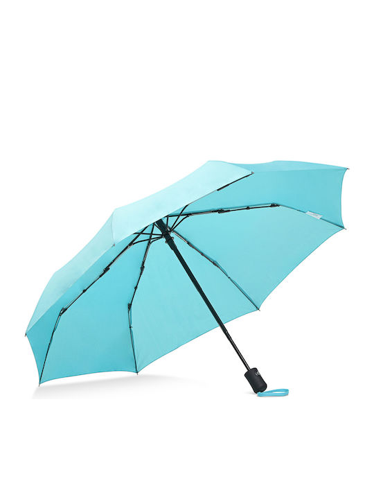 Azade Regenschirm Kompakt Hellblau