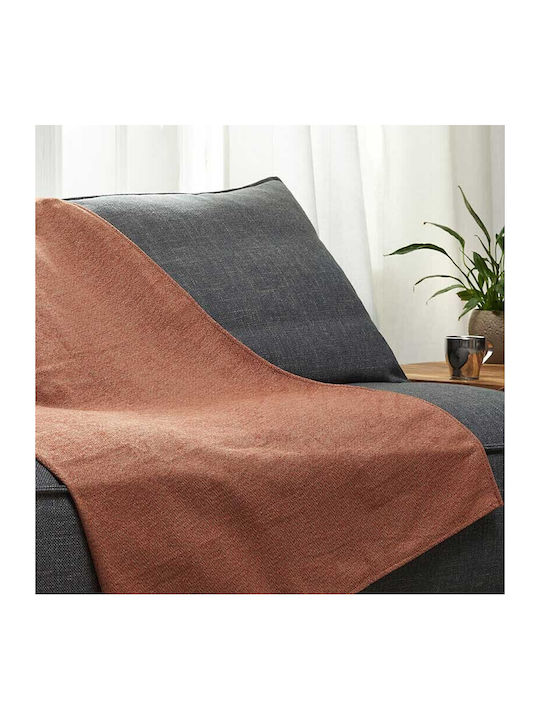 Aigaion Armchair Throw 180x180cm Orange