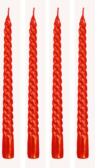 Huaxin Taper Candle Red 4 Pieces