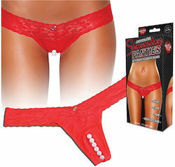 Hustler Lingerie Γυναικείο Sexy String Αυτοκινήτου Κόκκινο