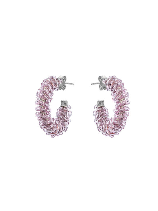 LifeLikes Earrings Hoops with Stones