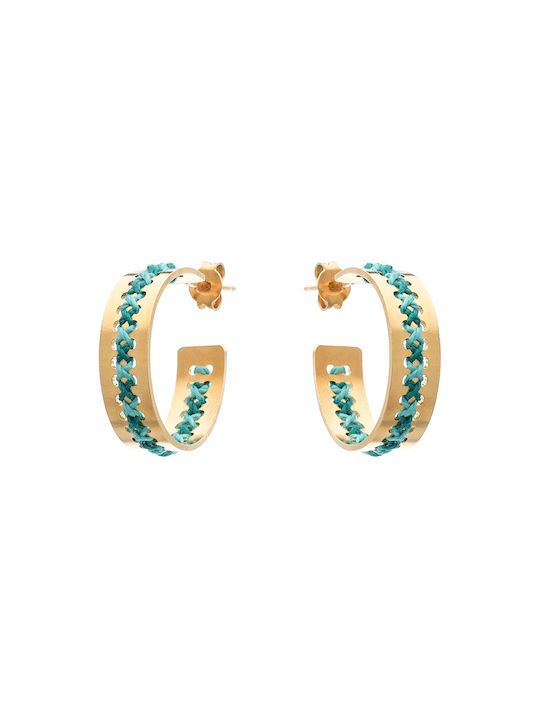 LifeLikes Earrings Hoops Gold Plated