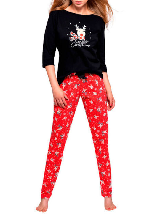 Sensis Winter Women's Pyjama Set Black