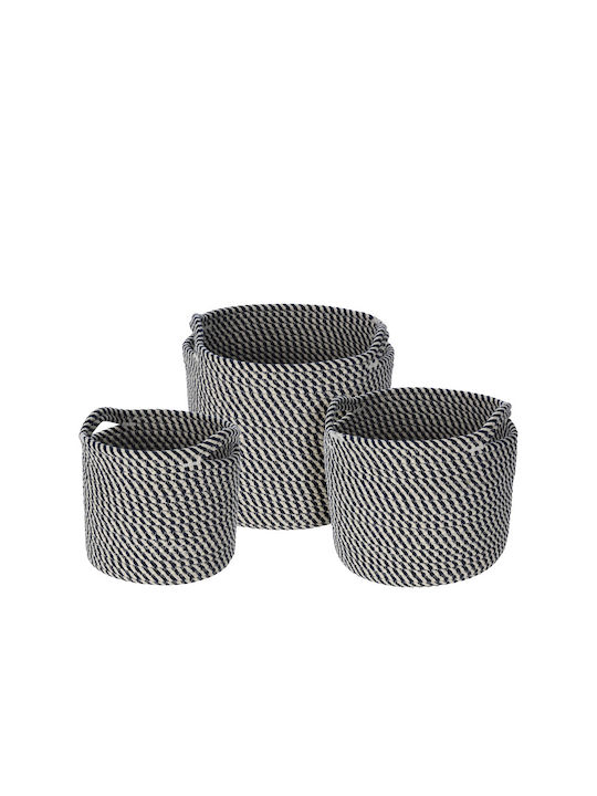 Wicker Decorative Baskets Set 3pcs