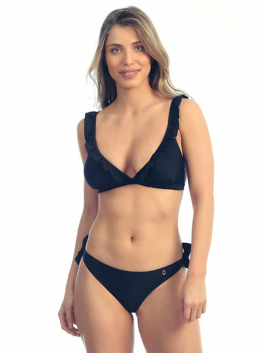 Bonatti Bikini Slip mit Schnürchen Schwarz