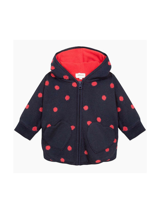 Catimini Girls Parka Navy Blue with Ηood