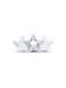 CozyDots Crib Decorative Pillow 3 Stars White 47x47cm