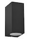 Polux Spot de exterior montat pe perete GU10 IP44 9.2x6.7x15εκ.