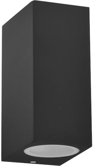 Polux Стенно Външно Спот Осветление GU10 IP44 9.2x6.7x15εκ.