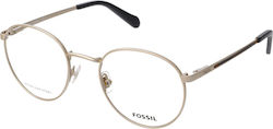 Fossil Metallisch Brillenrahmen Gold FOS 7100 3YG Fossil Metallisch Brillenrahmen Gold FOS 7100 3YG