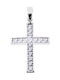 White Gold Cross 9K