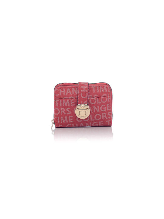 David Polo Small Women's Wallet Coins Red