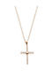 Rose Gold Plated Cross with Chain