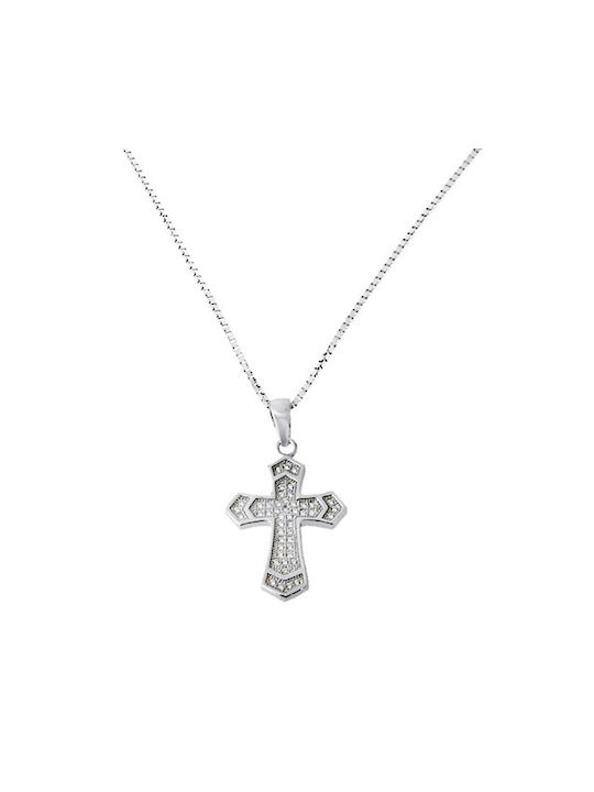 Kreuz aus Silber mit Kette