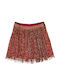 Fustă pentru Copii din Tulle Leopard Burgundy Sweatshirt J14721