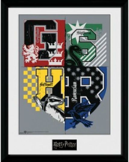 GB eye Letter Crests Картина Дърво 30x40см