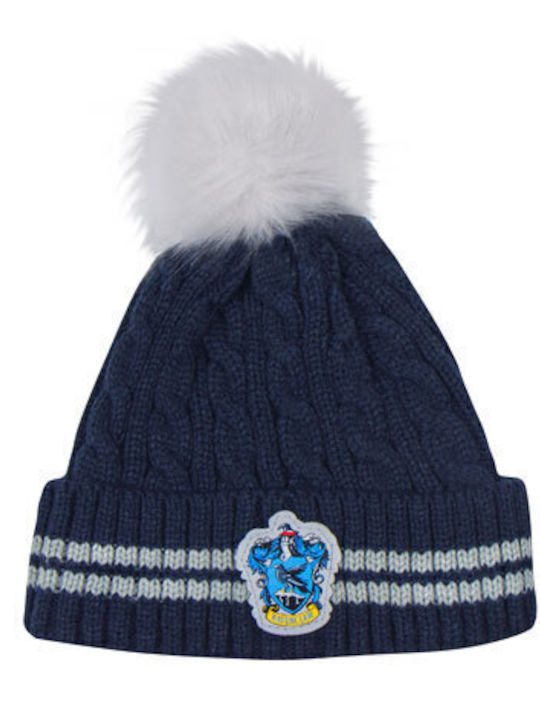 Harry Potter Ravenclaw Pom Pom Beanie Ανδρικός Σκούφος Πλεκτός σε Μπλε χρώμα