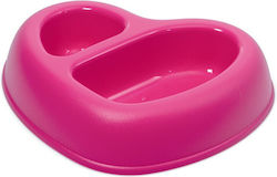 Georplast Schale Amore Doppel 27 X 22,5 X 6,5 cm Schalen Futter & Wasser 2x