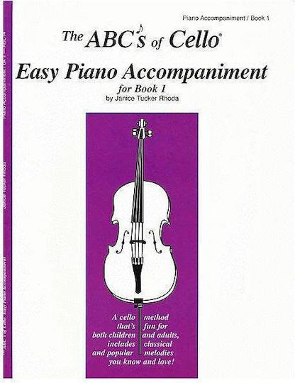 Carl Fischer Rhoda Abcs Cello Easy Piano Accompaniment Book 1 Παρτιτούρα για Πιάνο