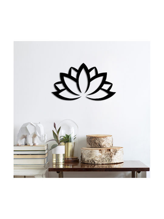 Metallic Wall Hanging Decor Lotus Flower 2 60x35cm