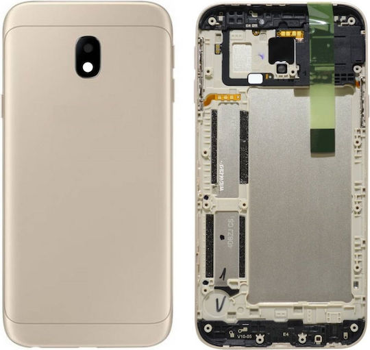 Κапак за замяна на батерията Капак на батерията Златист за Galaxy J3 2017