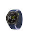 Watch Armband Stoff Blau (Fenix 3 / 5X / 5X Plus / 6X / 6X Pro / 7X / 7X Pro / 8 (51mm))