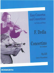 Bosworth Edition Drdla Concertino In A Minor Violin & Piano OP.225