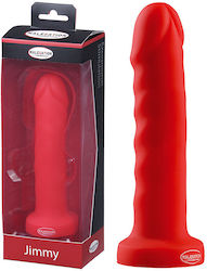 Malesation Jimmy Dildo Ρεαλιστικό Dildo με Βεντούζα Κόκκινο 17.7cm