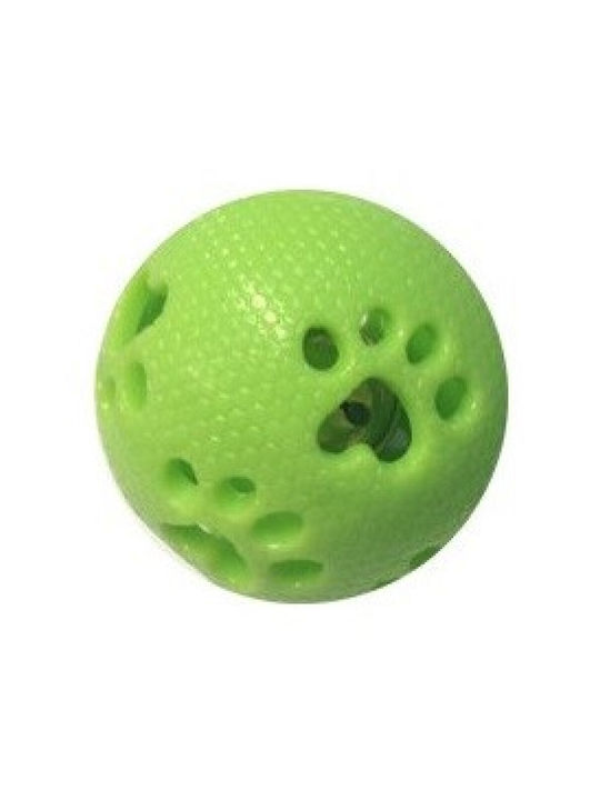 Natural World Dog Toy Rubber Ball with Sound 7.3cm Green 1 Piece