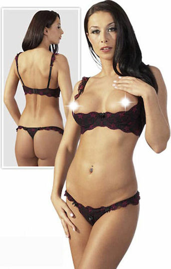 Cottelli Collection Set Bra 1/3 Celine Black