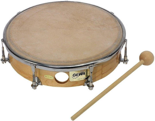 Gewa Tamburină Tambourine Tunable 8" 8" Cu Piele Naturală