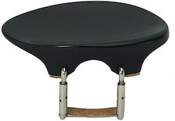Gewa Violin and Viola Chinrest Flesch Round Ebony Left Hand Size 1/2 1/4