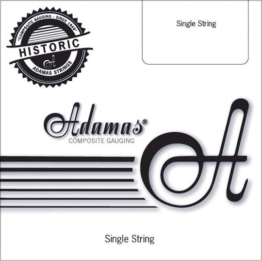Adamas Nuova Coated Plain Единична Басова Струна Стомана 17"