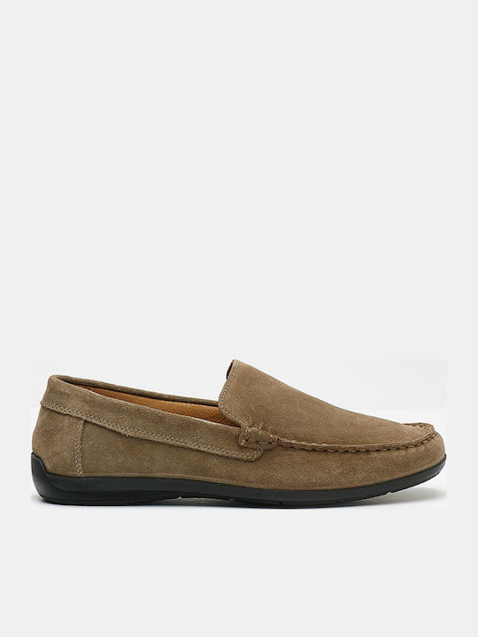 Imac Men's Leather Loafers Brown