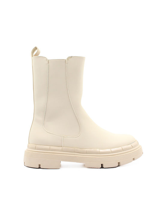 Alta Moda Women's Chelsea Boots Beige