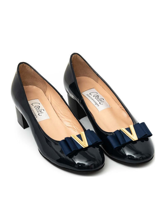 Anatomic Leather Blue Low Heels