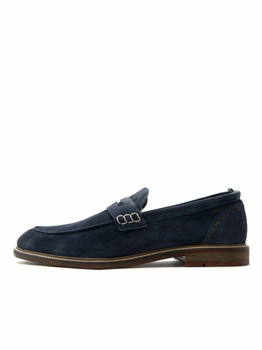 Ambitious Suede Ανδρικά Loafers σε Μπλε Χρώμα