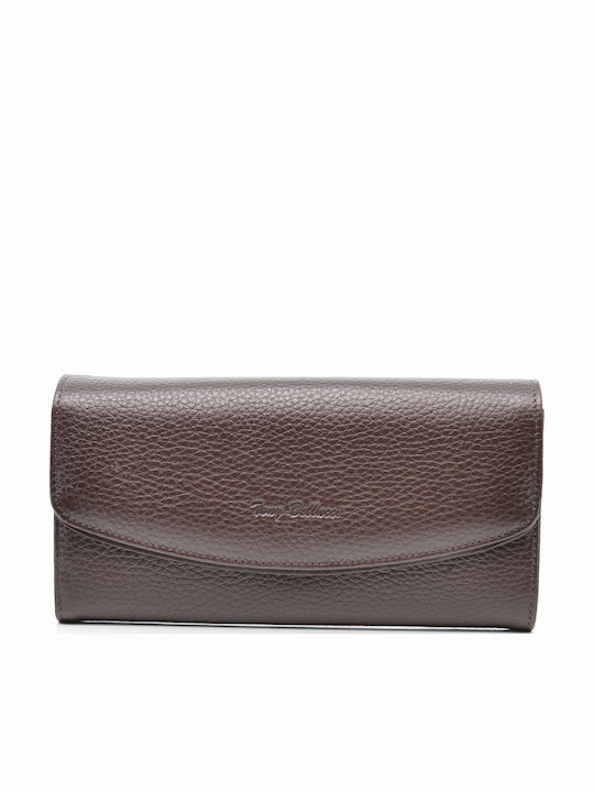 Large Leather Women's Wallet Classic Brown
