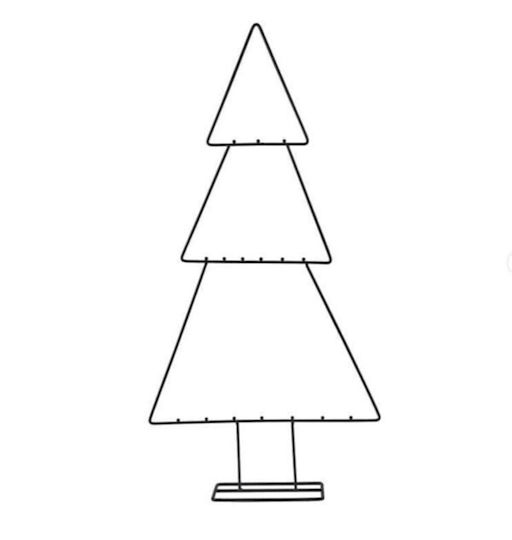 Decorațiune de Crăciun Metalic Braduleț 100cm. Negru
