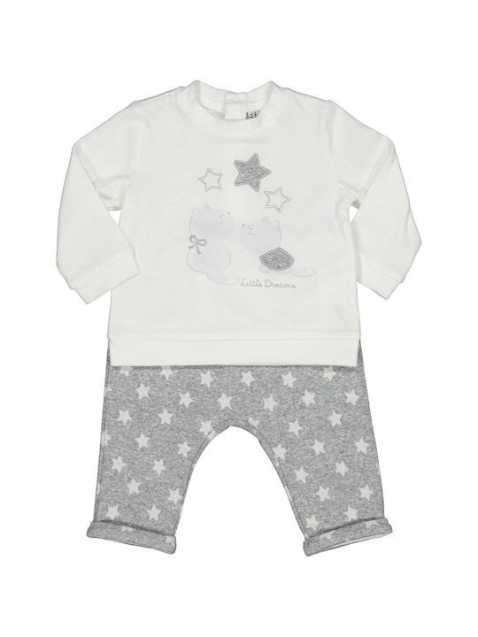 Birba Trybeyond Kids Set with Pants Winter 2pcs White