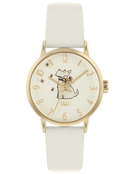 Radley Damen Uhr mit Weiß Lederarmband