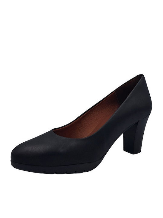 Desiree Shoes Δερμάτινες Γόβες Μαύρες