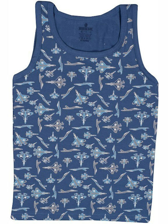 Baykar Kinder-Unterhemd Tank-Top Blau