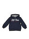 Kids Sweatshirt Cardigan with Hood and Pockets Navy Blue