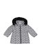Kids' Casual Jacket Short with Lining & Hood Gray