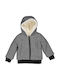 Kids' Casual Jacket Short with Hood Gray