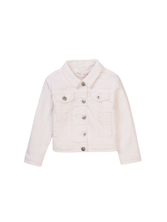 Minoti Girls Denim Jacket White