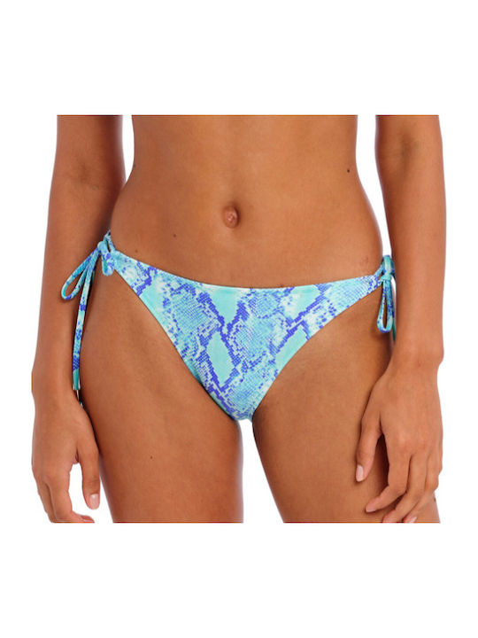 Bikini Brazil με Κορδονάκια Τιρκουάζ